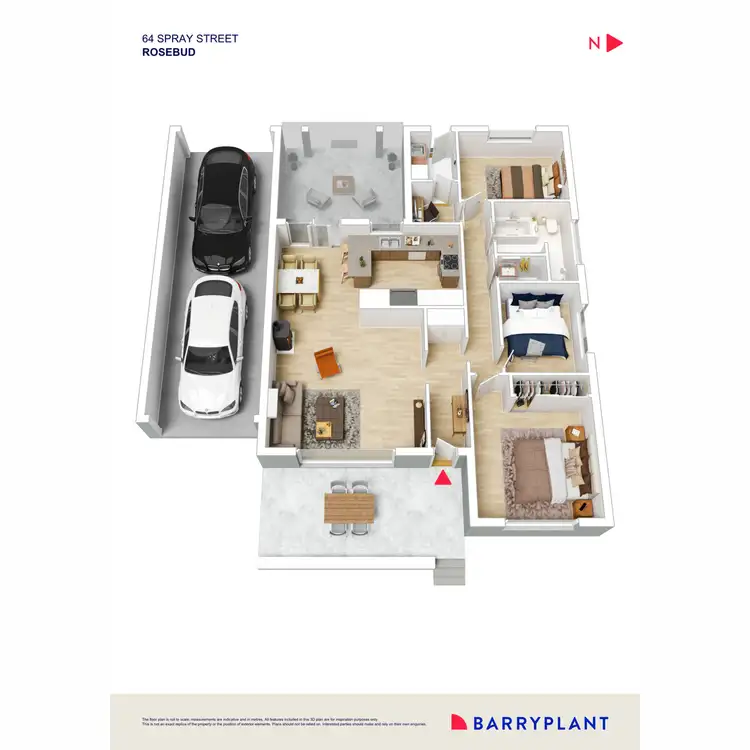 Floorplan of Homely house listing, 64 Spray Street, Rosebud VIC 3939