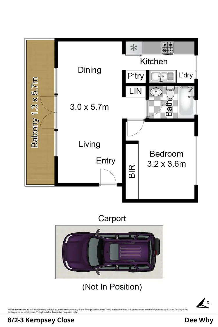 Floorplan of Homely apartment listing, 8/2-3 Kempsey Close, Dee Why NSW 2099