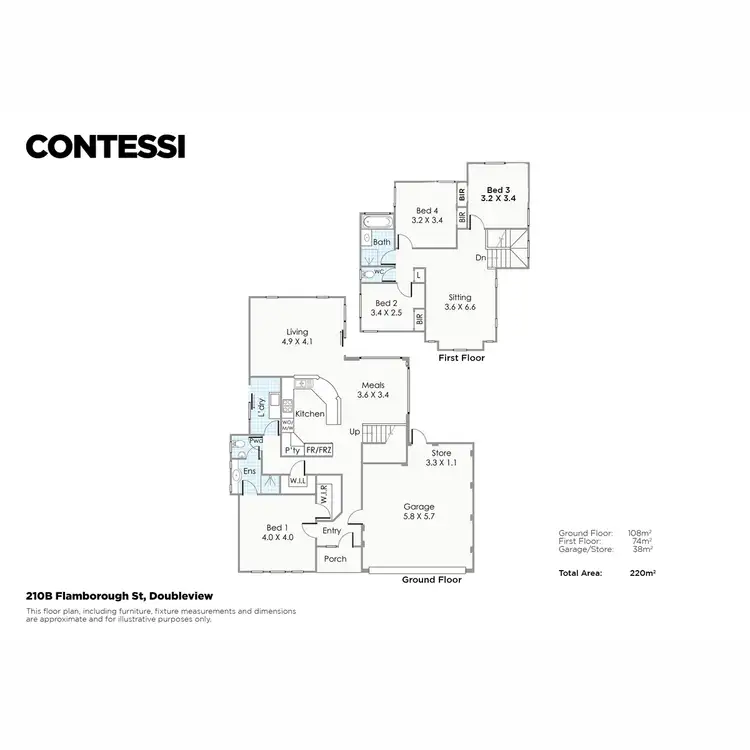 Floorplan of Homely house listing, 210B Flamborough Street, Doubleview WA 6018