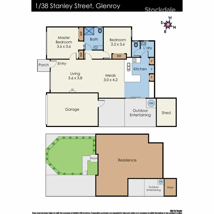 Floorplan of Homely unit listing, 1/38 Stanley Street, Glenroy VIC 3046