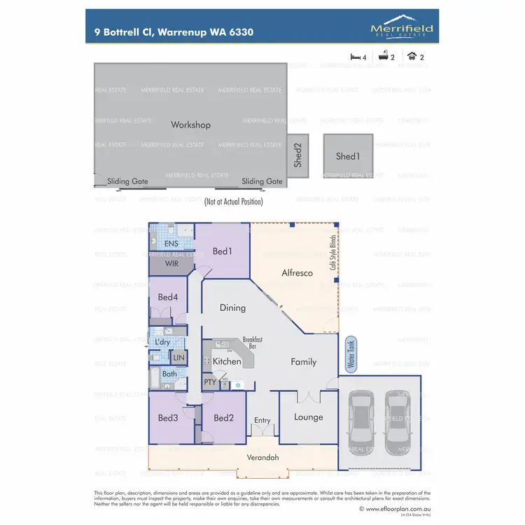 Floorplan of Homely house listing, 9 Bottrell Close, Warrenup WA 6330