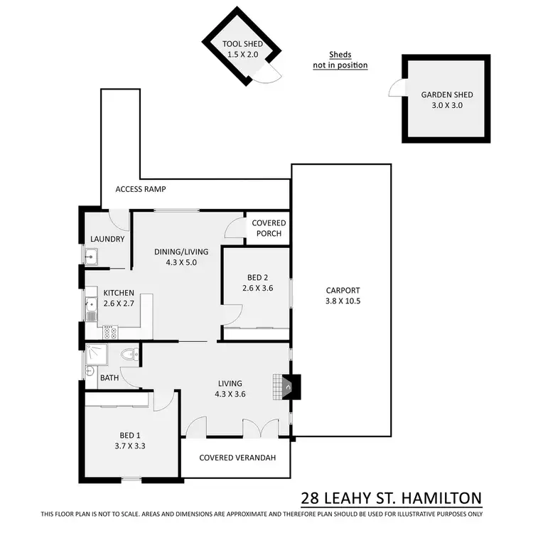 Floorplan of Homely house listing, 28 Leahy Street, Hamilton VIC 3300