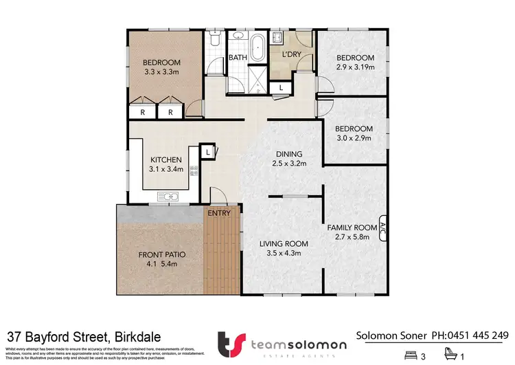 Floorplan of Homely house listing, 37 Bayford Street,, Birkdale QLD 4159