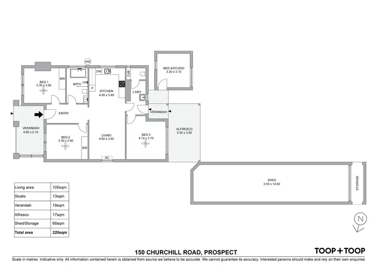 Floorplan of Homely house listing, 150 Churchill Road, Prospect SA 5082