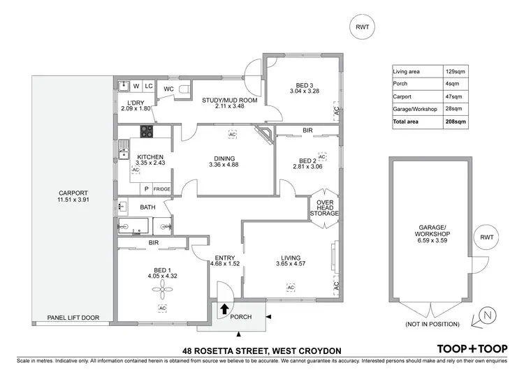 Floorplan of Homely house listing, 48 Rosetta Street, West Croydon SA 5008