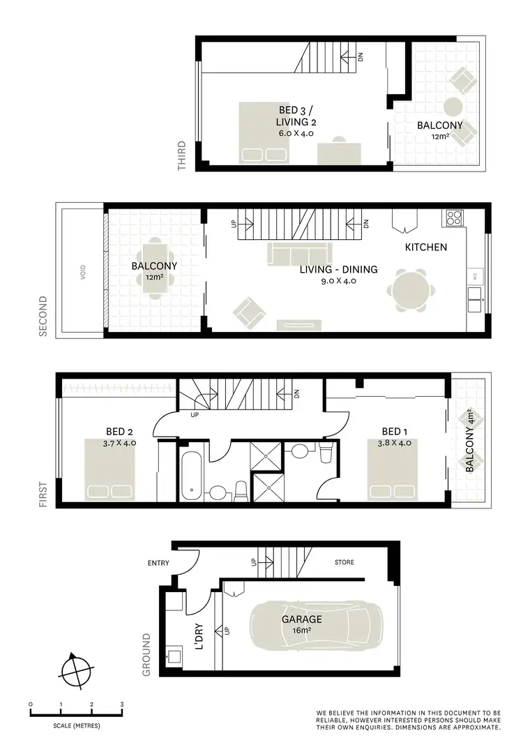 Floorplan of Homely townhouse listing, 6/110 Redfern Street, Redfern NSW 2016