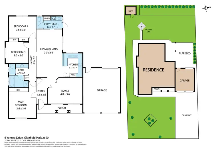 Floorplan of Homely house listing, 6 Yentoo Drive, Glenfield Park NSW 2650