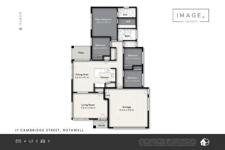 Floorplan of Homely house listing, 17 Cambridge Street, Rothwell QLD 4022