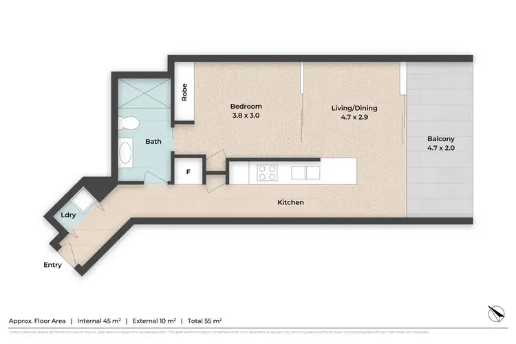 Floorplan of Homely unit listing, 30612/67 Blamey Street, Kelvin Grove QLD 4059