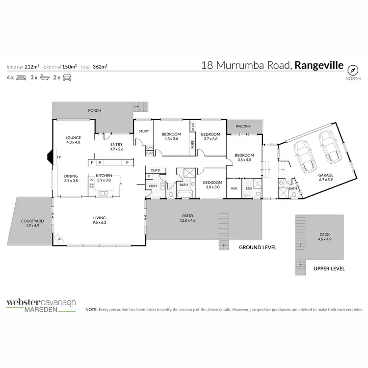 Floorplan of Homely house listing, 18 Murrumba Road, Rangeville QLD 4350