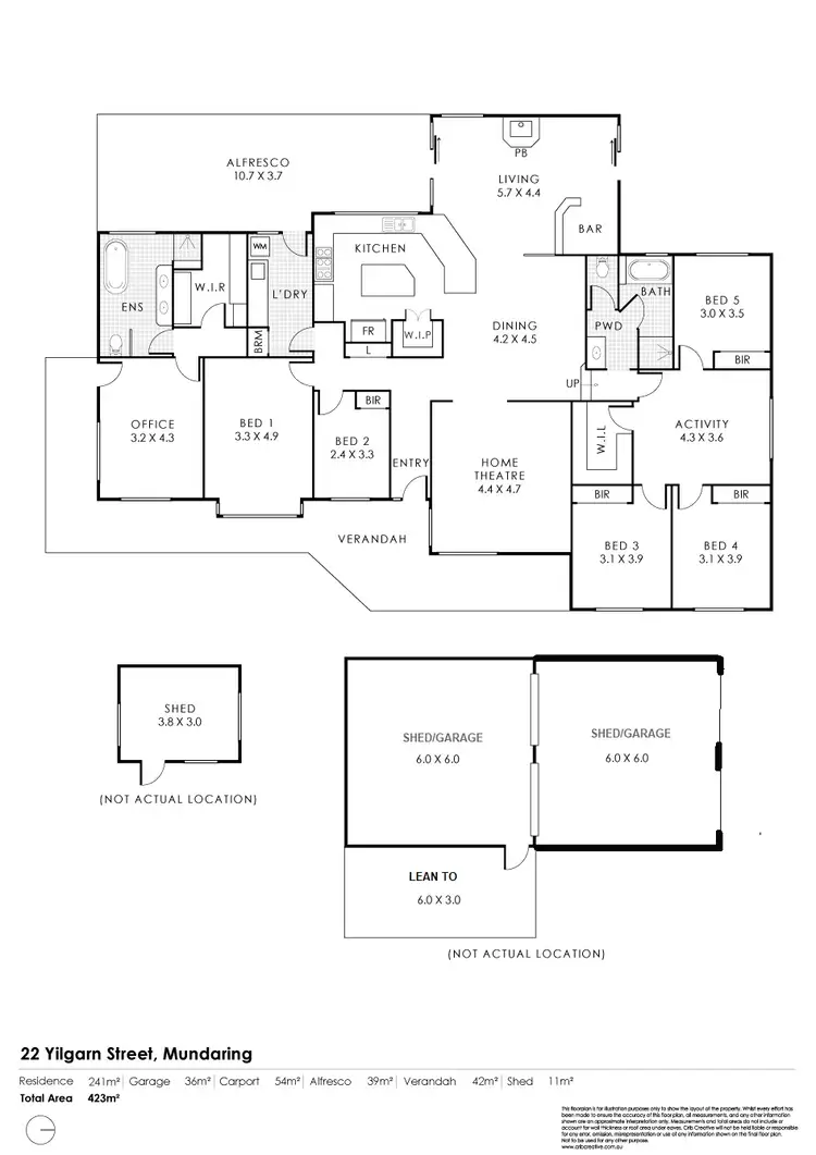 Floorplan of Homely house listing, 22 Yilgarn Street, Mundaring WA 6073