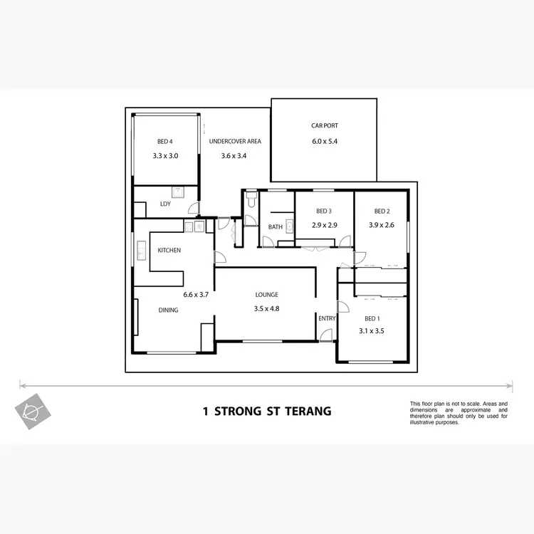 Floorplan of Homely house listing, 1 Strong Street, Terang VIC 3264