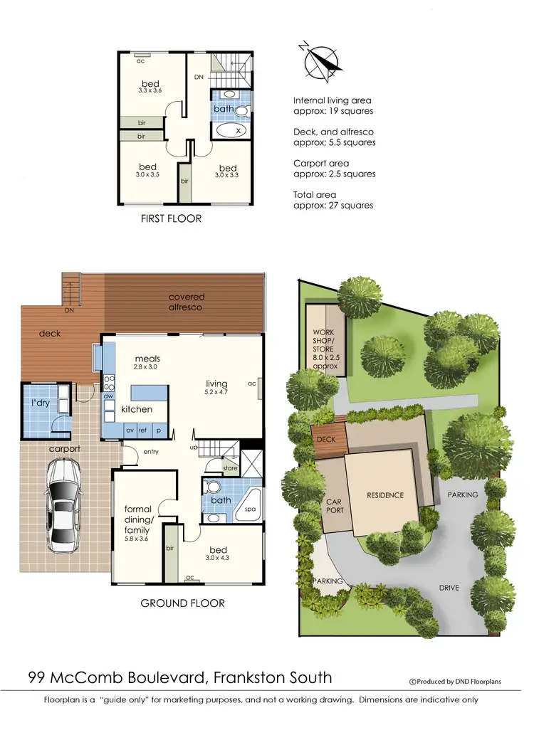 Floorplan of Homely house listing, 99 McComb Boulevard, Frankston South VIC 3199