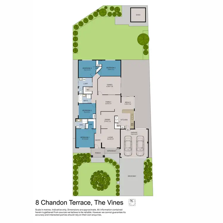 Floorplan of Homely house listing, 8 Chandon Terrace, The Vines WA 6069