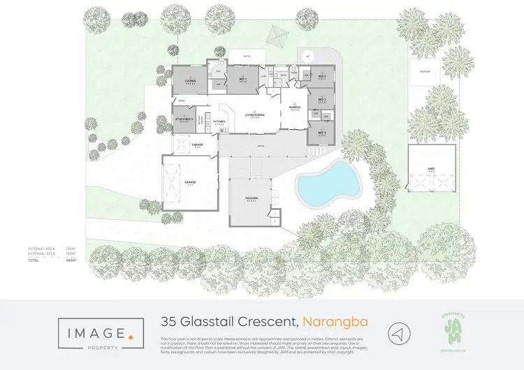 Floorplan of Homely house listing, 35 Glasstail Crescent, Narangba QLD 4504