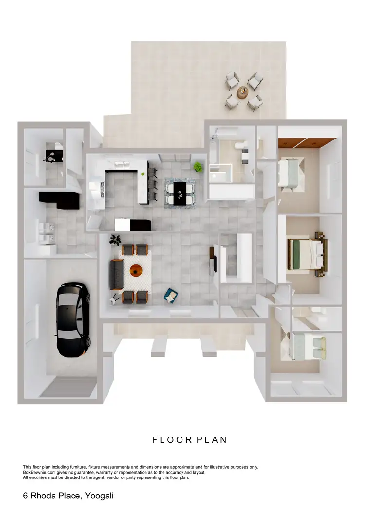 Floorplan of Homely house listing, 6 Rhoda Place, Yoogali NSW 2680