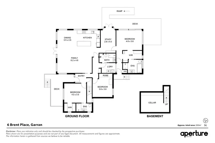 Floorplan of Homely house listing, 6 Brent Place, Garran ACT 2605