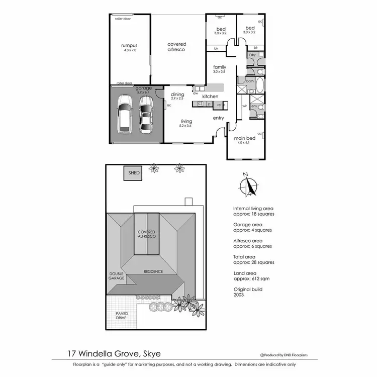 Floorplan of Homely house listing, 17 Windella Grove, Skye VIC 3977