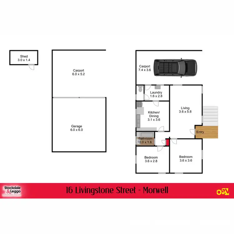 Floorplan of Homely house listing, 16 Livingstone Street, Morwell VIC 3840