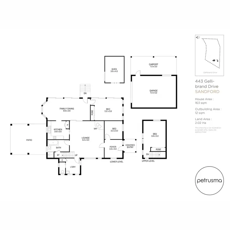 Floorplan of Homely house listing, 443 Gellibrand Drive, Sandford TAS 7020