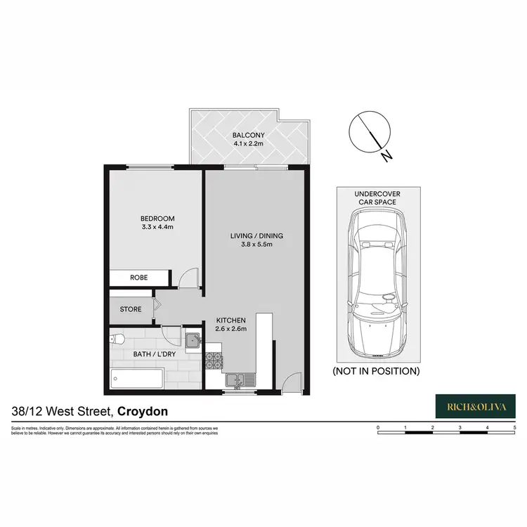 Floorplan of Homely apartment listing, 38/12 West Street, Croydon NSW 2132