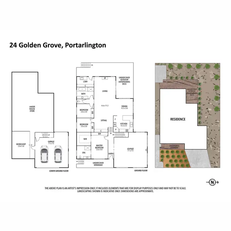 Floorplan of Homely house listing, 24 Golden Grove, Portarlington VIC 3223