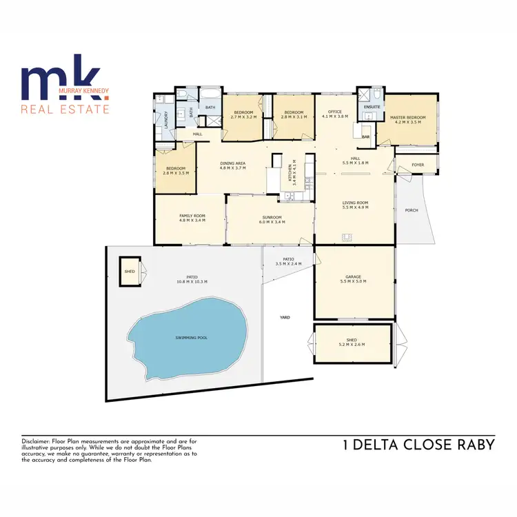 Floorplan of Homely house listing, 1 Delta Close, Raby NSW 2566
