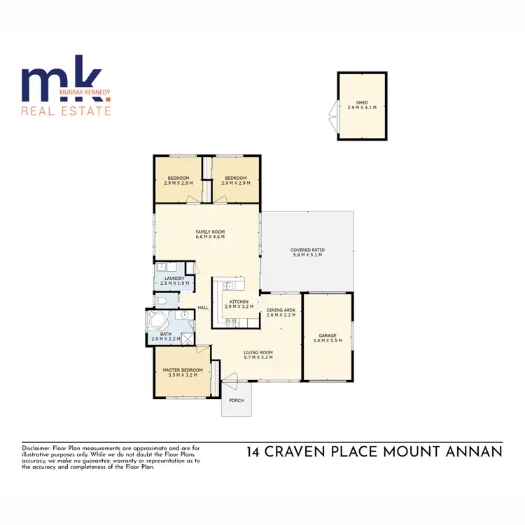 Floorplan of Homely house listing, 14 Craven Place, Mount Annan NSW 2567