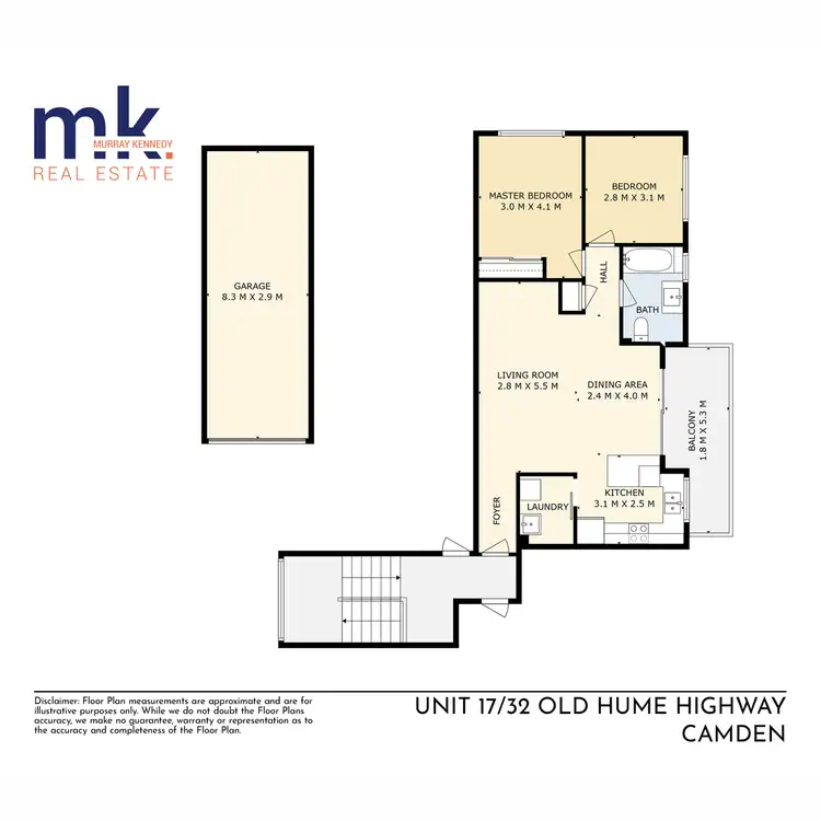 Floorplan of Homely unit listing, 17/32 Old Hume Highway, Camden NSW 2570