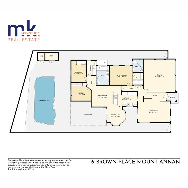 Floorplan of Homely house listing, 6 Brown Place, Mount Annan NSW 2567