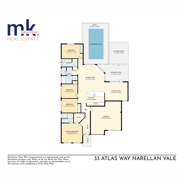 Floorplan of Homely house listing, 33 Atlas Way, Narellan Vale NSW 2567