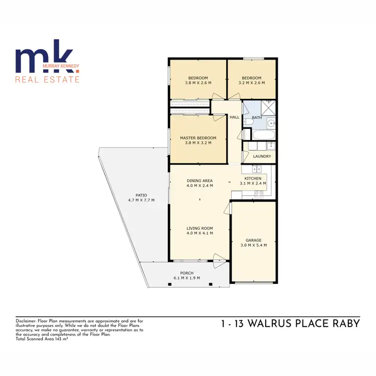 Floorplan of Homely house listing, 1/13 Walrus Place, Raby NSW 2566