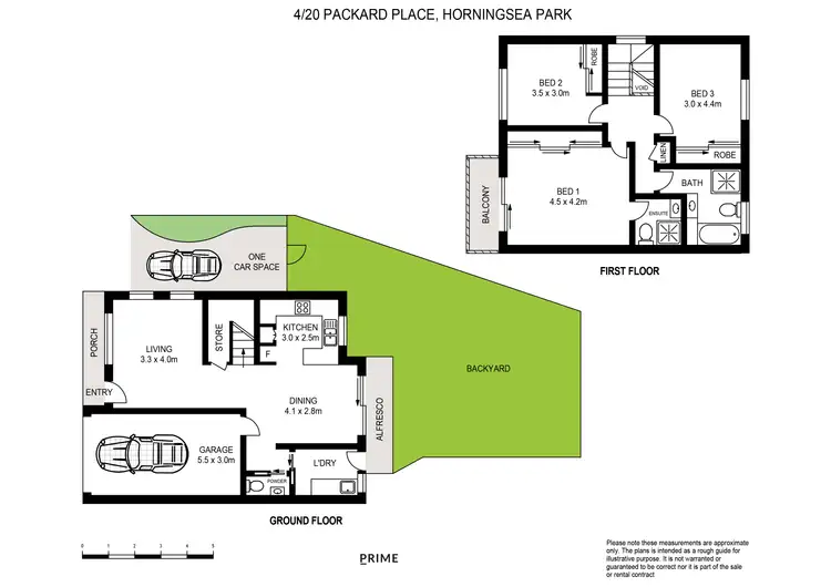 Floorplan of Homely townhouse listing, 4/20 Packard Place, Horningsea Park NSW 2171