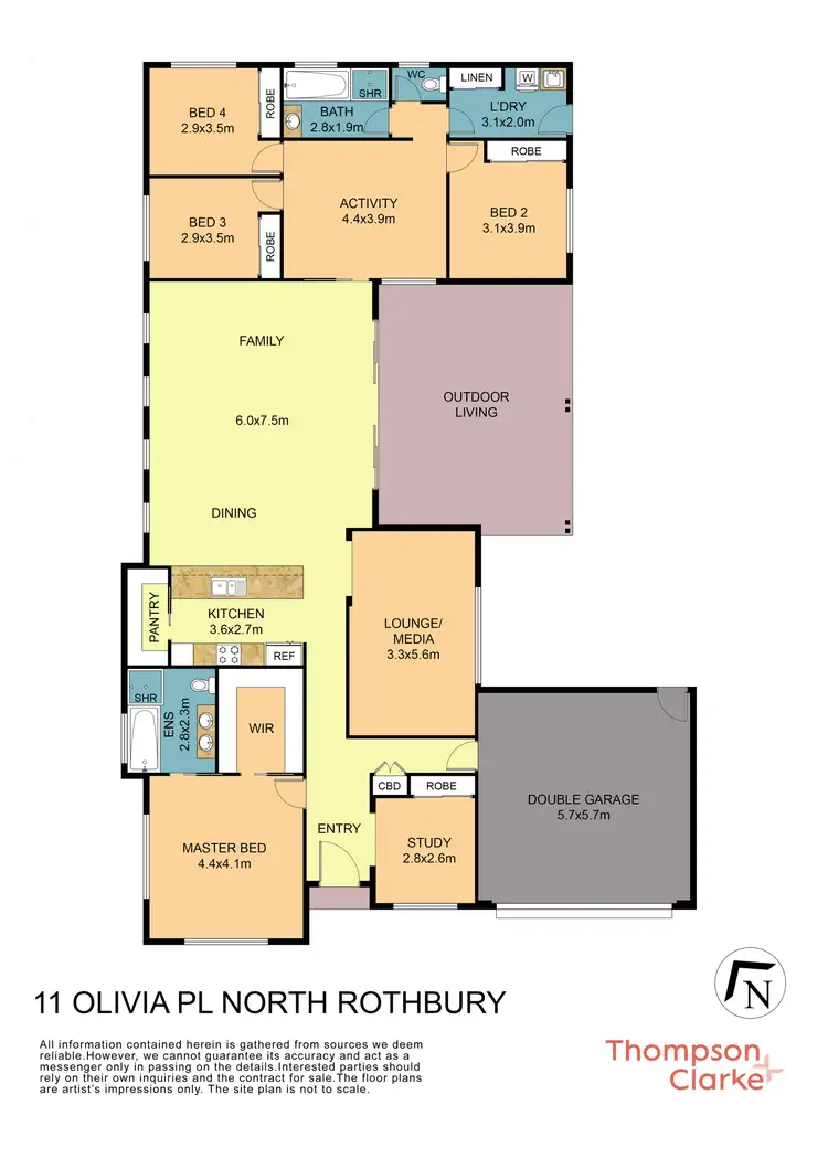 Floorplan of Homely house listing, 11 Olivia Place, North Rothbury NSW 2335