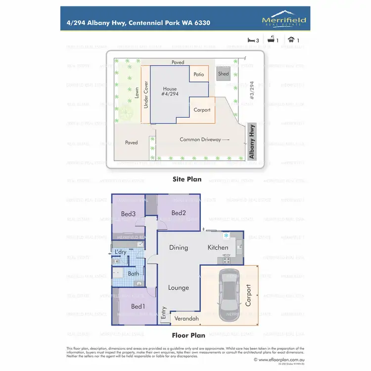 Floorplan of Homely unit listing, 4/294 Albany Highway, Centennial Park WA 6330