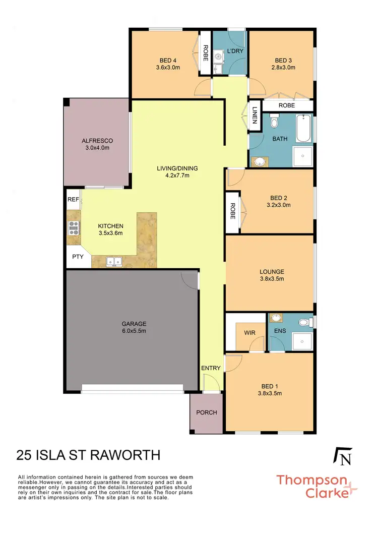 Floorplan of Homely house listing, 25 Isla Street, Raworth NSW 2321