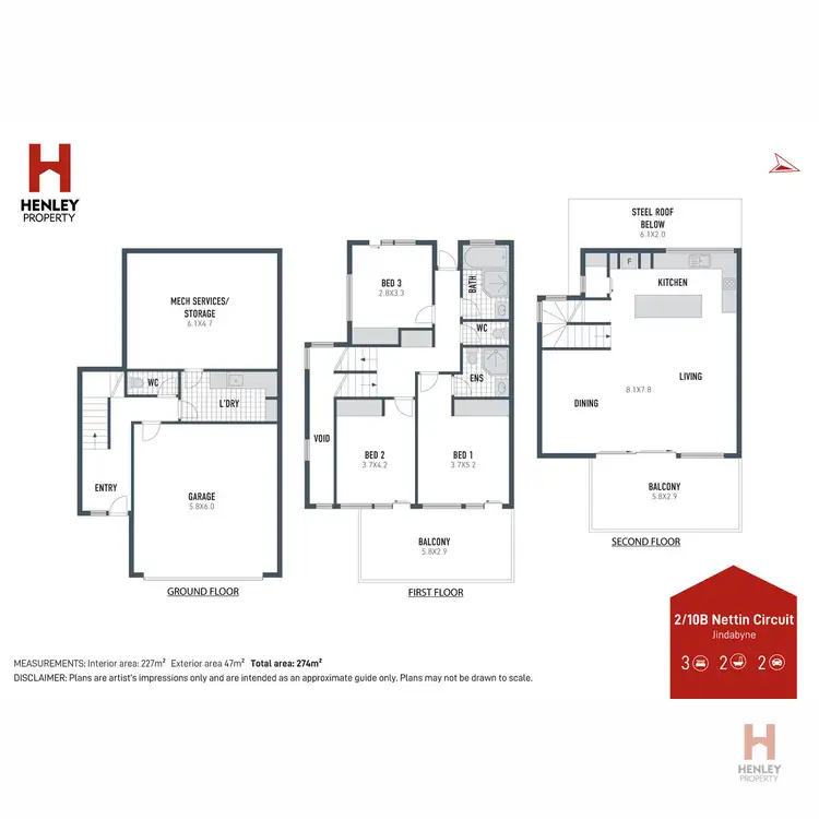 Floorplan of Homely townhouse listing, 2/10B Nettin Circuit, Jindabyne NSW 2627