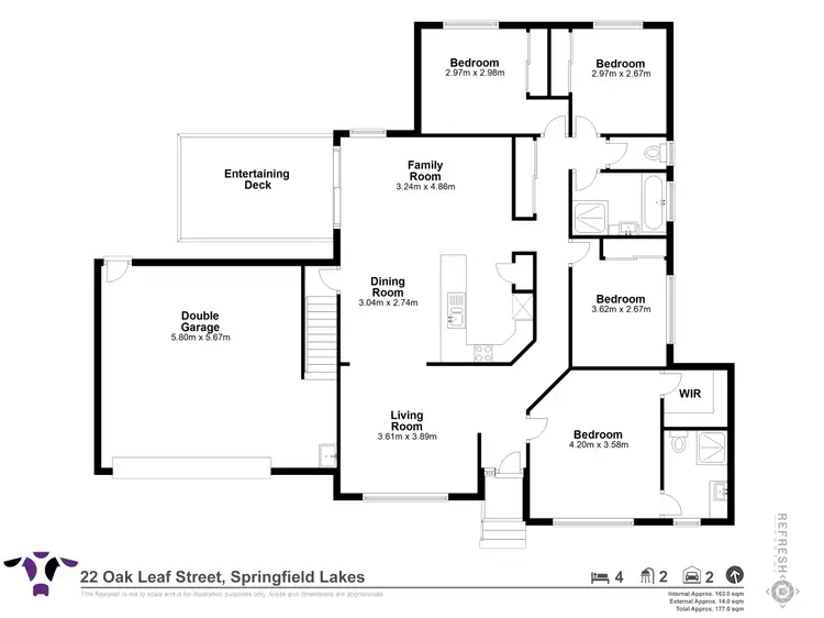 Floorplan of Homely house listing, 22 Oak Leaf Street, Springfield Lakes QLD 4300