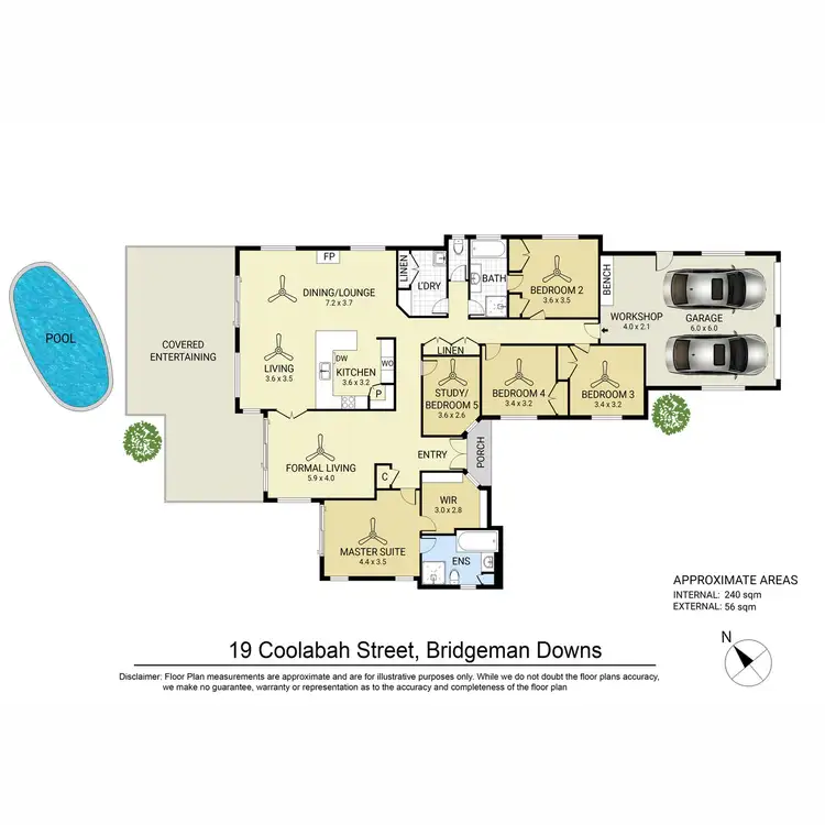 Floorplan of Homely house listing, 19 Coolabah Crescent, Bridgeman Downs QLD 4035