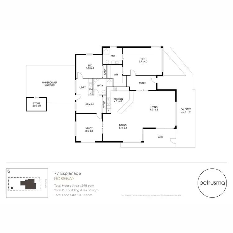 Floorplan of Homely house listing, 77 Esplanade, Rose Bay TAS 7015