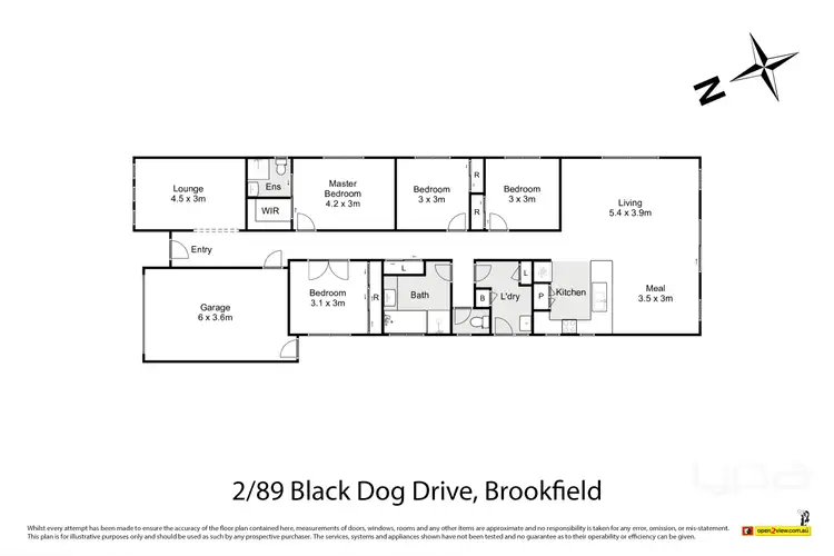 Floorplan of Homely house listing, 2/89 Black Dog Drive, Brookfield VIC 3338