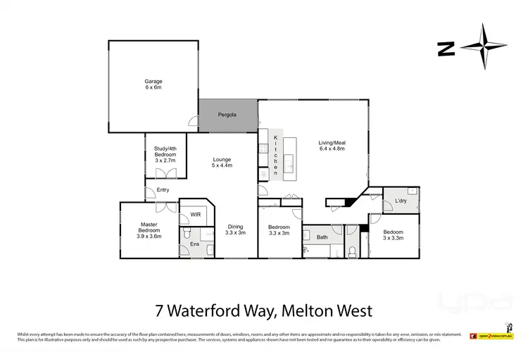 Floorplan of Homely house listing, 7 Waterford Way, Melton West VIC 3337