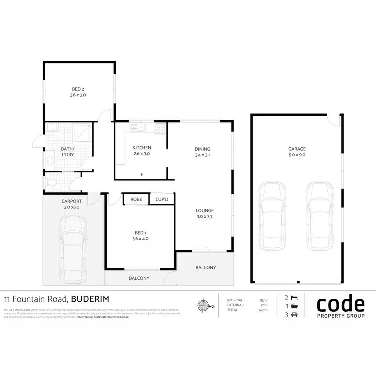 Floorplan of Homely house listing, 11 Fountain Road, Buderim QLD 4556