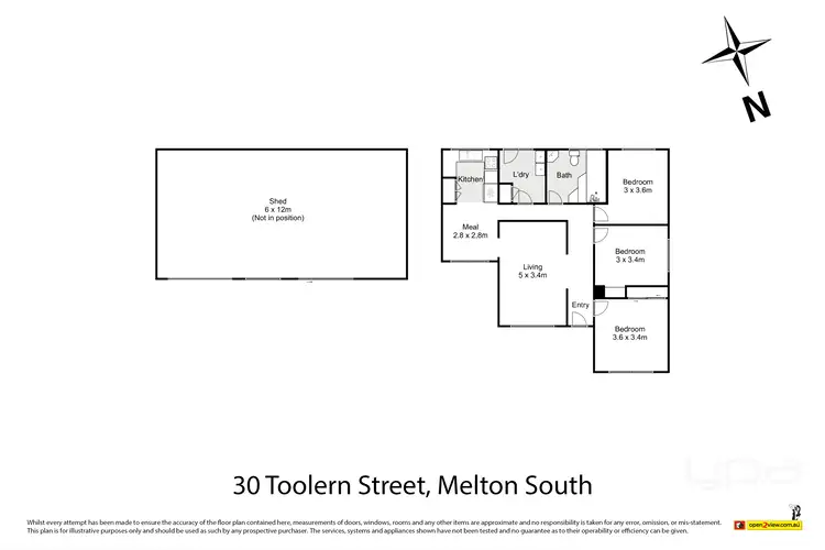 Floorplan of Homely house listing, 30 Toolern Street, Melton South VIC 3338