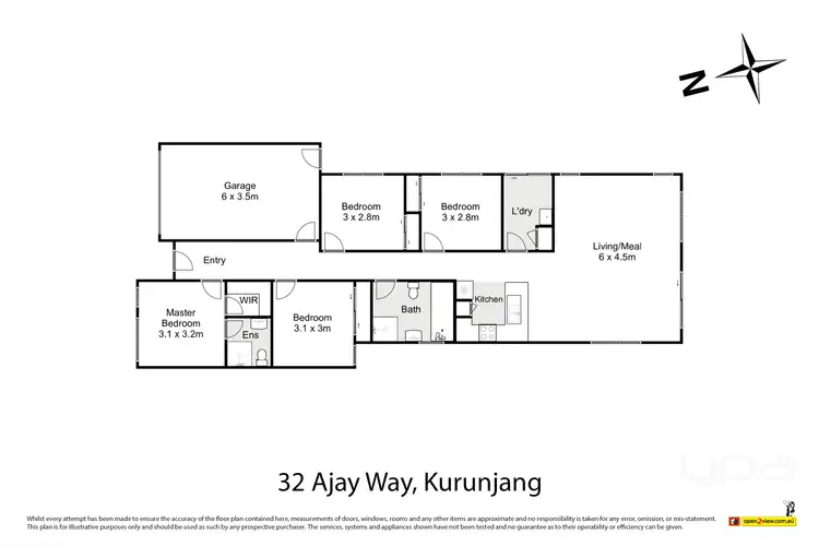 Floorplan of Homely house listing, 32 Ajay Way, Kurunjang VIC 3337