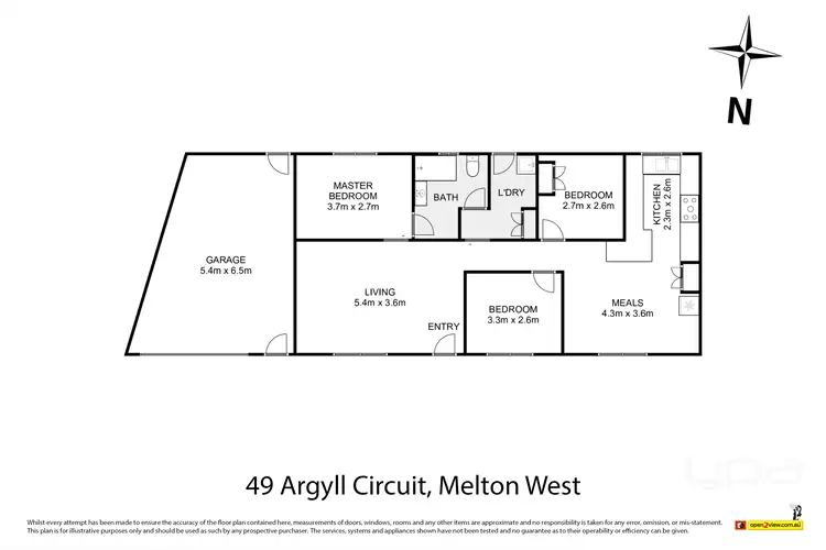 Floorplan of Homely house listing, 49 Argyll Circuit, Melton West VIC 3337