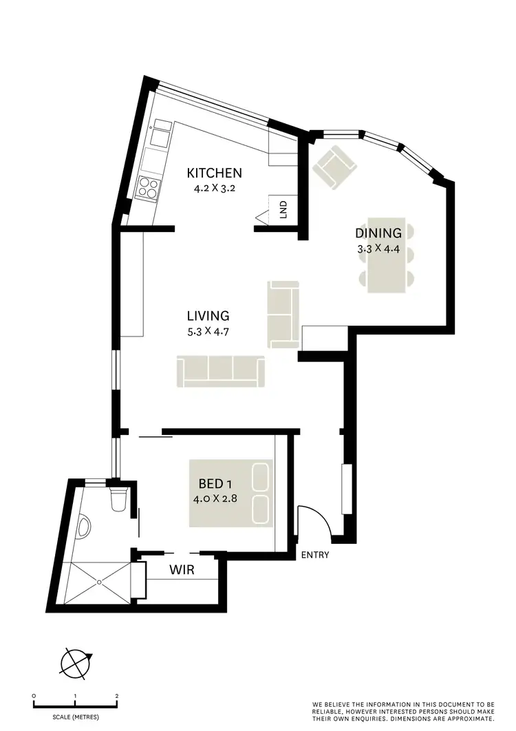 Floorplan of Homely apartment listing, 15/1 Farrell Avenue, Darlinghurst NSW 2010