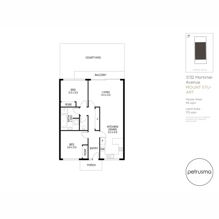 Floorplan of Homely unit listing, 7/32 Mortimer Avenue, Mount Stuart TAS 7000
