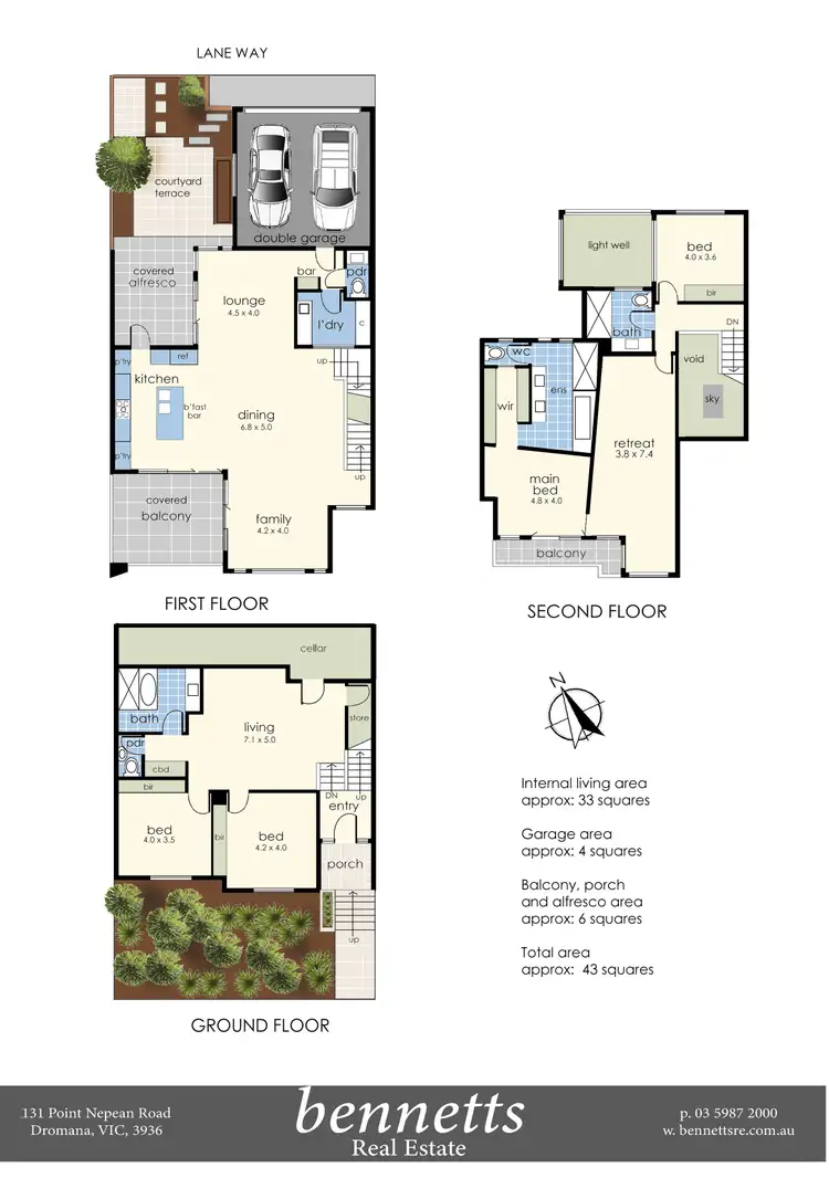 Floorplan of Homely house listing, 6 The Cove, Safety Beach VIC 3936