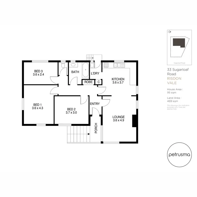 Floorplan of Homely house listing, 33 Sugarloaf Road, Risdon Vale TAS 7016